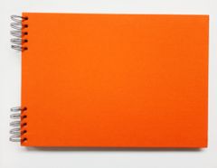 Delux Album - Oranžová A4 - bílé listy