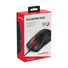 HyperX HP PulseFire Raid miška, RGB, Omron, 1600 DPI, 450 IPS, 50G (4P5Q3AA)