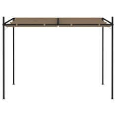 Greatstore Altán se zatahovací střechou 300 x 300 x 233 cm taupe