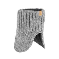 NANDY Pánský teplý zimní set - rukavice + rolák + čepice - světle šedá