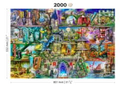 Wooden city Dřevěné puzzle Byla jednou jedna pohádka 2v1, 2000 dílků EKO