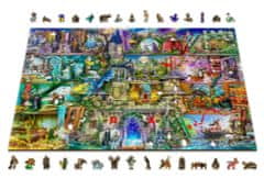 Wooden city Dřevěné puzzle Byla jednou jedna pohádka 2v1, 2000 dílků EKO