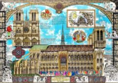 Wooden city Dřevěné puzzle Katedrála Notre-Dame 2v1, 1010 dílků EKO