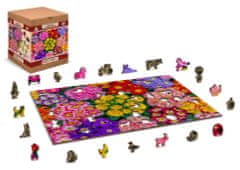 Wooden city Dřevěné puzzle Rozkvetlé květiny 2v1, 505 dílků EKO