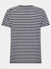 Tommy Hilfiger Bílo-modré pánské pruhované basic tričko Tommy Hilfiger XXL