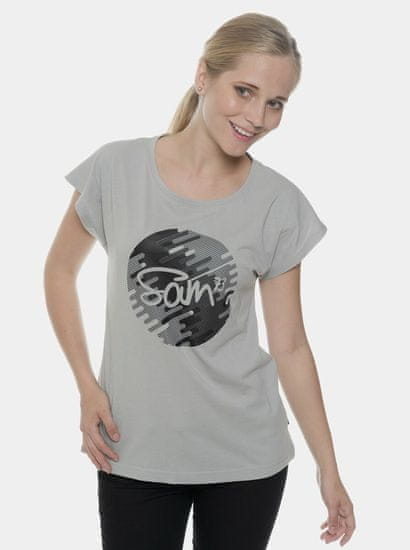 SAM73 Šedé dámské tričko s potiskem SAM 73