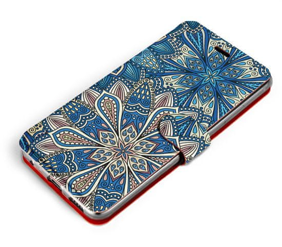 Mobiwear Flip pouzdro na mobil Samsung Galaxy A23 / A23 5G V108P Modré mandala květy