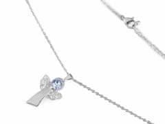 Kraftika 1ks aquamarine náhrdelník se swarovski elements rivoli