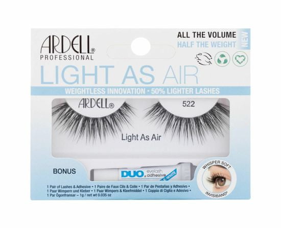 Ardell 1ks light as air 522, black, umělé řasy