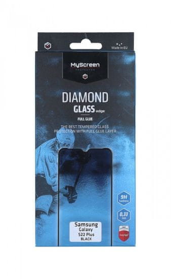 MyScreen Protector Tvrzené sklo Samsung S22 Plus DIAMOND FullGlue černé 69297