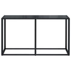 Vidaxl Konzolový stolek černý 140 x 35 x 75,5 cm tvrzené sklo