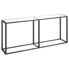 shumee Konzolový stolek průhledný 180 x 35 x 75,5 cm tvrzené sklo