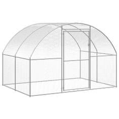 Greatstore Venkovní klec pro kuřata 3 x 24 x 2 m pozinkovaná ocel