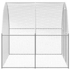 Greatstore Venkovní klec pro kuřata 3 x 12 x 2 m pozinkovaná ocel