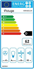 Kluge Odsavač plně vestavný KMV6011IX + 4 roky záruka po registraci