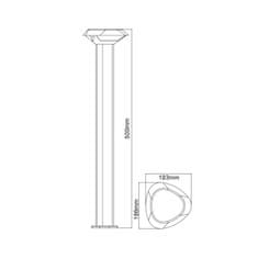 ACA ACA Lighting LED SMD venkovní stojací svítidlo 7W 520LM 330d 230V AC 3.000K tmavá šedá CRI80 IP54 30.000hod LG3802G-500