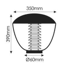 ACA ACA Lighting hranatá hlava pro POLE D60 AC.NF1824