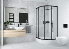 BPS-koupelny Čtvrtkruhová sprchová vanička Plus II 90x90 cm, akrylát - KTU 031B