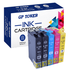 GP TONER 5x Kompatiblní inkoust pro Epson 502XL Expression Home XP-5100 XP-5115 XP-5150 WF-2860DWF sada