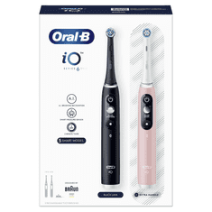 Oral-B magnetické zubní kartáčky iO Series 6 Duo Black / Pink Sand