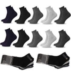 Aleszale 10x Bavlněné pánské beztlakové ponožky 39-43 - mix barev