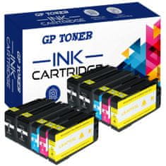 GP TONER 10x Kompatiblní inkoust pro HP 711XL DesignJet T120 T130 T520 36 Inch 24 Inch sada