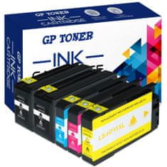 GP TONER 5x Kompatiblní inkoust pro HP 711XL DesignJet T120 T130 T520 36 Inch 24 Inch sada