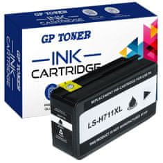 GP TONER Kompatiblní inkoust pro HP 711XL DesignJet T120 T130 T520 36 Inch 24 Inch černá