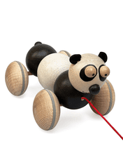 Ulanik Hračka-housenka Panda na provázku