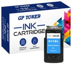 GP TONER Kompatiblní inkoust pro Canon CL-511 Pixma IP2700 MP230 MP270 MP490 MX320 MX350 MX410 barevná