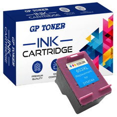 GP TONER Kompatiblní inkoust pro HP 653XL DeskJet Plus Ink Advantage 6000 6075 6400 6475 barevná (3YM74AE)