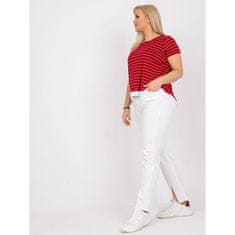 BASIC FEEL GOOD Dámská halenka s potiskem plus size LILLIANE bordó RV-BZ-6631.07_364841 XL