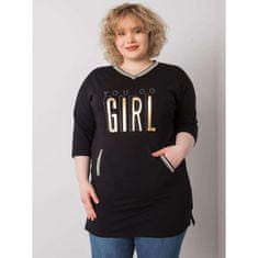 RELEVANCE Dámská blůza IDA plus size černá RV-BZ-6486.21P_364960 Univerzální