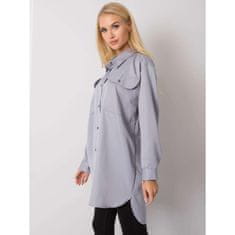 Ex moda Dámská košile oversize CATHY šedá EM-KS-678-1.09_378405 Univerzální