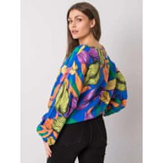 Ex moda Dámská halenka oversize AINARA modrá EM-BZ-001N-3.71P_377631 Univerzální