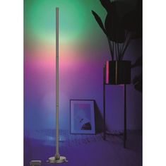 Solight LED smart stojací lampa Rainbow, wifi, RGB, CCT, 140cm, WO62