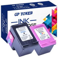 GP TONER 2x Kompatiblní inkoust pro HP 650XL DeskJet Ink Advantage 1515 2515 2540 3515 4515e černá + barevná