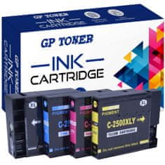 GP TONER 4x Kompatiblní inkoust pro Canon PGI-2500XL Maxify iB4050 iB4150 MB5050 MB5150 MB5350 MB5450 sada