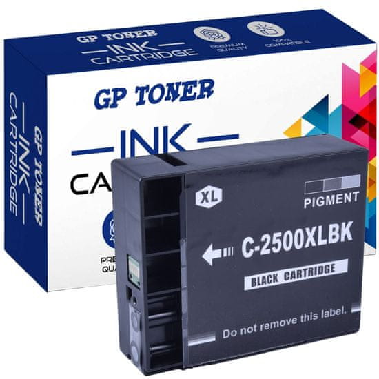 GP TONER Kompatiblní inkoust pro Canon PGI-2500XL Maxify iB4050 iB4150 MB5050 MB5150 MB5350 MB5450 černá