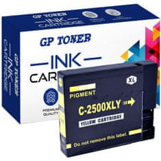 GP TONER Kompatiblní inkoust pro Canon PGI-2500XL Maxify iB4050 iB4150 MB5050 MB5150 MB5350 MB5450 žlutá