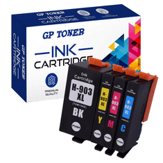 GP TONER 4x Kompatiblní inkoust pro HP 903XL OfficeJet 6950 6868 OfficeJet Pro 6960 6970 6975 sada (CMYK)