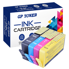 GP TONER 4x Kompatiblní inkoust pro HP 903XLS OfficeJet 6950 6868 OfficeJet Pro 6960 6970 6975 sada (CMYK)