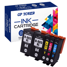 GP TONER 5x Kompatiblní inkoust pro HP 903XL OfficeJet 6950 6868 OfficeJet Pro 6960 6970 6975 sada (CMYKK)