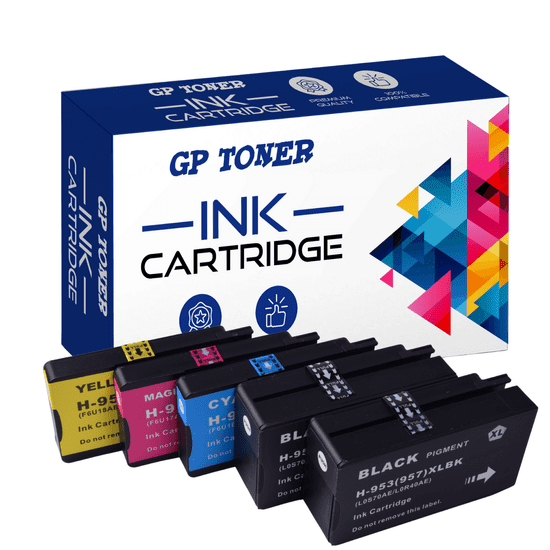 GP TONER 5x Kompatiblní inkoust pro HP 953XL OfficeJet Pro 7720 7740WF 8210 8218 8715 8720 8740 sada