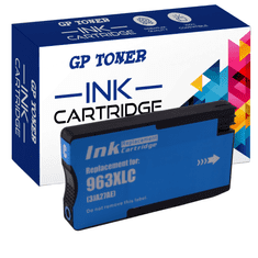 GP TONER Kompatiblní inkoust pro HP 963XL OfficeJet Pro 9010 9012 9014 9016 9020 9023 9025 azurová