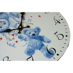 Goba Nástěnné hodiny Teddy modrý 1990996