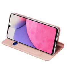 Dux Ducis Skin Pro knížkové kožené pouzdro na Samsung Galaxy A33 5G, růžové