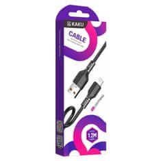 Kaku KSC-452 kabel USB / Lightning 3.2A 1.2m, černý