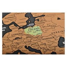 MG World Map stírací mapa světa s vlajkami 82 x 59 cm