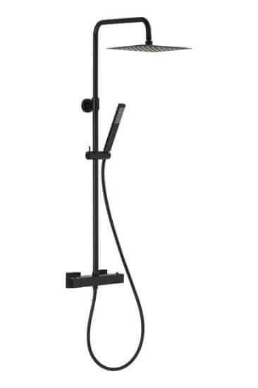 KFA armatura Logon premium termostatický sprchový set, černá (5746-920-81)